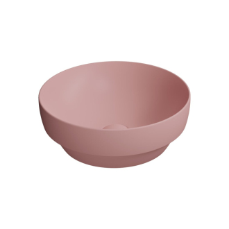 PURA keramické umývadlo na dosku, priemer 40cm, blush mat 884624