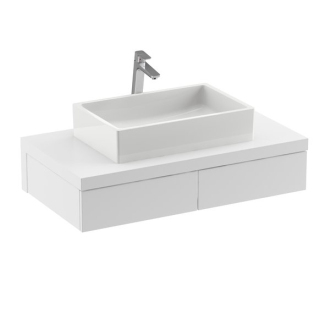 Ravak umývadlo FORMY 01 500 D white bez prepadu XJL01250000