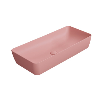 NUBES keramické umývadlo na dosku 80x40cm, blush mat 904024