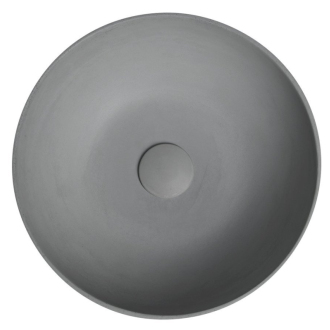 FORMIGO betónové umývadlo na dosku, Ø 39cm, sivá