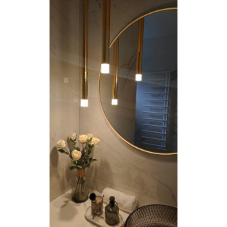 PUCCINI závesné LED svietidlo, 8W, 900x40mm, zlatá