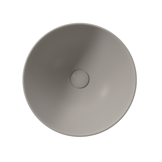 PURA keramické umývadlo na dosku, priemer 42cm, tortora mat 885205