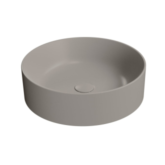 KUBE X keramické umývadlo na dosku, priemer 45cm, tortora mat 942705