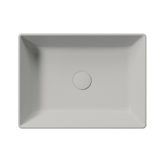 KUBE X keramické umývadlo na dosku, 50x37cm, cenere mat 942917