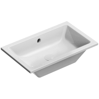 KUBE X keramické umývadlo 60x37cm, zápustné, brúsená hrana, biela ExtraGlaze 8953911