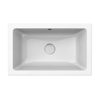KUBE X keramické umývadlo 60x37cm, zápustné, brúsená hrana, biela ExtraGlaze 8953911