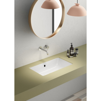 KUBE X keramické umývadlo 60x37cm, zápustné, brúsená hrana, biela ExtraGlaze 8953911