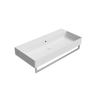 KUBE X keramické umývadlo 100x47cm, bez otvoru, biela mat 9423009