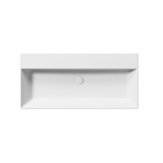 KUBE X keramické umývadlo 100x47cm, bez otvoru, biela mat 9423009