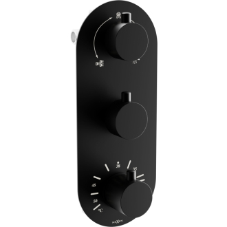 MEXEN KAI Black vaňová batéria-termostatická 77603-70