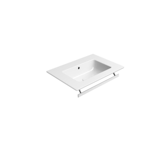 PURA keramické umývadlo Slim 62x46cm, bez otvoru, biela ExtraGlaze 8884011