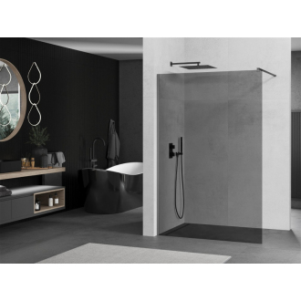 Mexen Kioto Walk-in sprchová stena 120x200 cm, grafit 8, kov 800-120-101-95-40