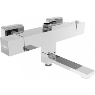 MEXEN CUBE spr./vaňová batéria-termostatická, chróm 77910-00