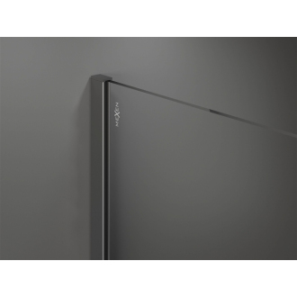 Mexen Kioto Walk-in sprchová stena 120x200 cm, čierny vzor 8, kov 800-120-101-95-78