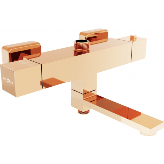 MEXEN CUBE spr./vaňová batéria-termostatická, ružové zlato 77910-60