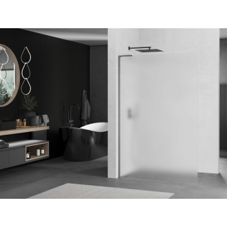 Mexen Kioto L Walk-in sprchová stena 100 x 200 cm, mráz, pištoľový kov - 800-100-103-95-30