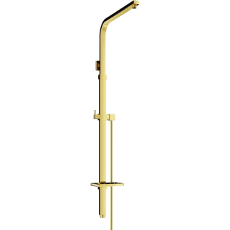 MEXEN Sprchový set Q, hladká hadica 150 cm, zlato 79395-50