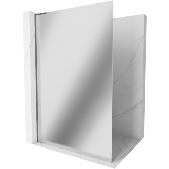 Mexen Kioto L Walk-in sprchová stena 100x200 cm, zrkadlo, kov 800-100-103-95-50