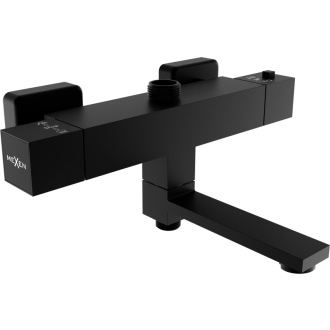MEXEN CUBE Black spr./vaňová batéria-termostatická 77910-70