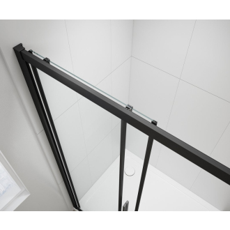 EASY BLACK sprchové dvere 1100mm, číre sklo