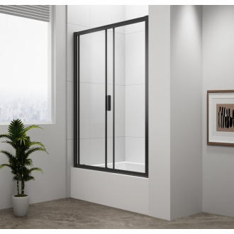 DEEP BLACK sprchové dvere 1200x1650mm, číre sklo