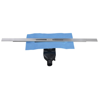 SLIM RIVER nerezový podlahový žľab s roštom, L-400-1000, DN50 RV100