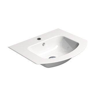 PURA keramické umývadlo Slim oblé 52x44cm, biela ExtraGlaze 8830111