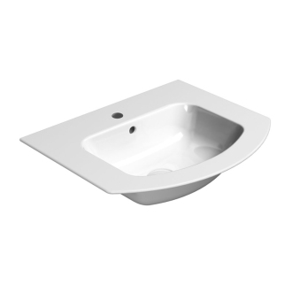 PURA keramické umývadlo Slim oblé 52x44cm, biela ExtraGlaze 8830111