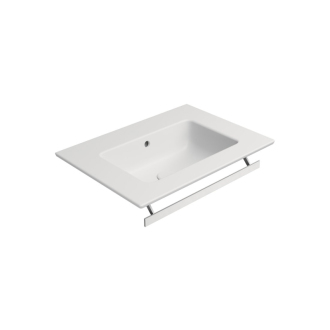 PURA keramické umývadlo Slim 62x46cm, bez otvoru, biela mat 8884009
