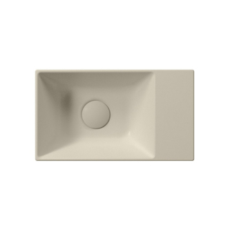 KUBE X keramické umývadlo 40x23cm, bez otvoru, pravé/ľavé, creta mat 9484008