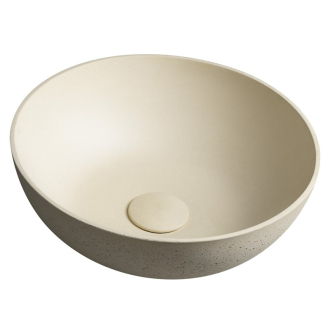 FORMIGO betónové umývadlo na dosku, ? 39cm, žltá FG322