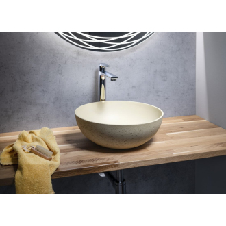 FORMIGO betónové umývadlo na dosku, ? 39cm, žltá FG322