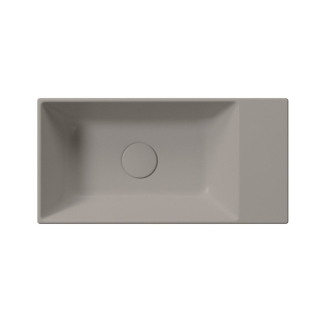 KUBE X keramické umývadlo 50x25cm, bez otvoru, pravé/ľavé, tortora mat 9486005