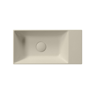 KUBE X keramické umývadlo 50x25cm, bez otvoru, pravé/ľavé, creta mat 9486008