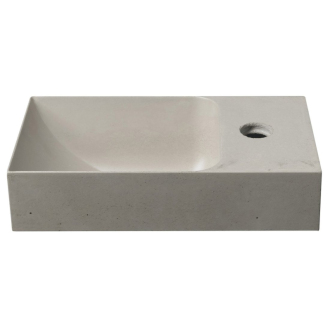 PICCOLINO betónové umývadlo 30,8x17cm, batéria vpravo, piesková PK30514