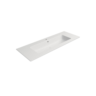 PURA keramické umývadlo Slim 122x46cm, biela mat 8887109