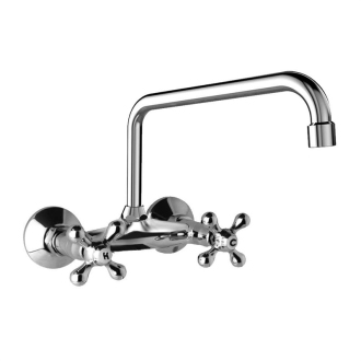 Mereo Retro Viktória drezová batéria nástenná 100 mm s ramienkom U 18 mm-230 mm M-CBL301A04