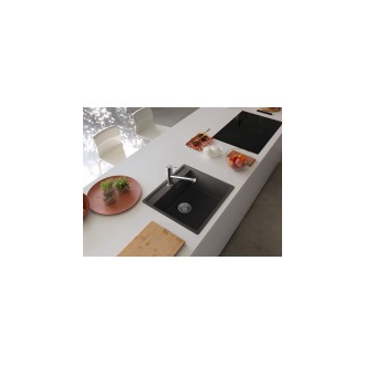 Franke Granitový drez MRG 610-52 RTL šedá bridlica 560x510, sifón 114.0718.778