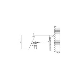 Franke Granitový drez UBG 610-56 sivá bridlica 560x500, sifón 114.0713.989