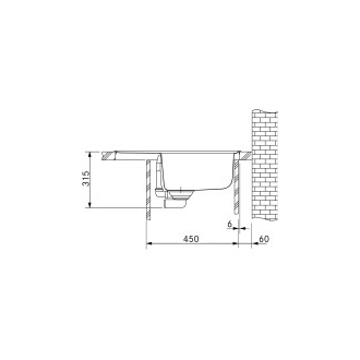Franke Granitový drez MRG 611-62 sivá bridlica 620x500, sifón 114.0713.986