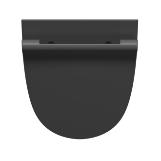 COMMUNITY urinál so zakrytým prívodom vody s otvormi pre veko 31x54, 5cm, čierna mat 769626