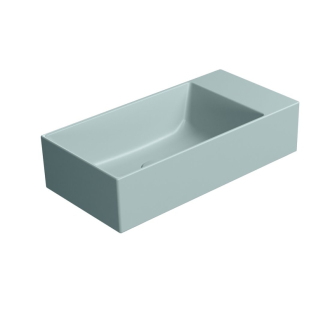 KUBE X keramické umývadlo 50x25cm, bez otvoru, pravé/ľavé, ghiaccio mat 9486015