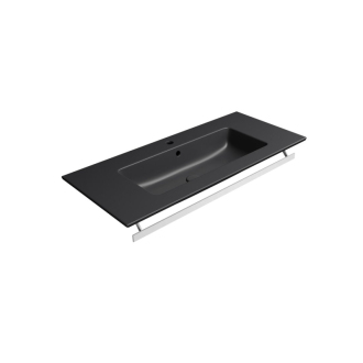 PURA keramické umývadlo Slim 102x46cm, čierna mat 8886126