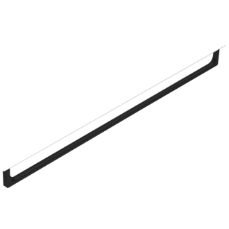 NUBES čelný držiak uterákov 120cm, čierna PANB120N