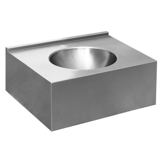 Závesný pult s umývadlom 550x270x550 mm, nerez mat 13080.1.S