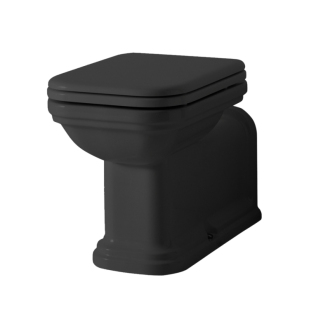 WALDORF WC misa stojaca, 37x65cm, spodný/zadný odpad, čierna mat 411631