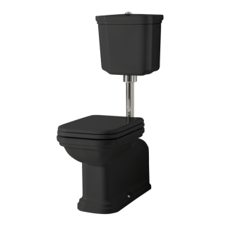 WALDORF WC misa stojaca, 37x65cm, spodný/zadný odpad, čierna mat 411631