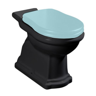 RETRO WC kombi misa 38,5x72cm, spodný odpad, čierna mat 101231