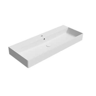 KUBE X keramické umývadlo 120x47cm, brúsená spodná hrana, biela mat 94249109