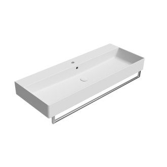 KUBE X keramické umývadlo 120x47cm, brúsená spodná hrana, biela mat 94249109